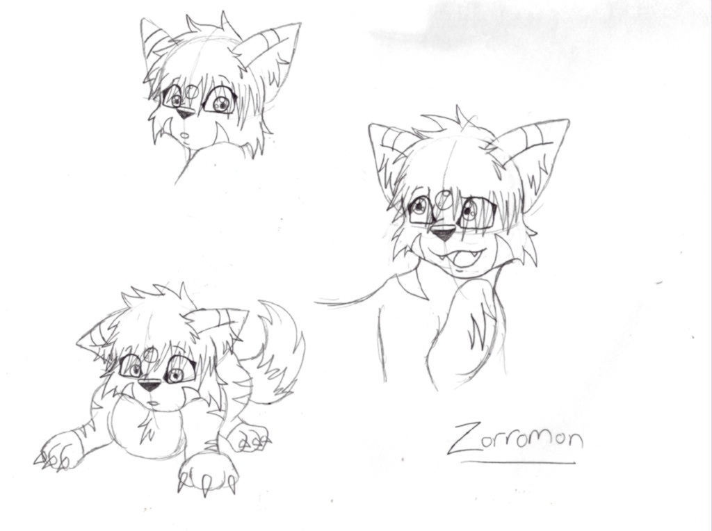 Zorromon sketches by sharp-fang