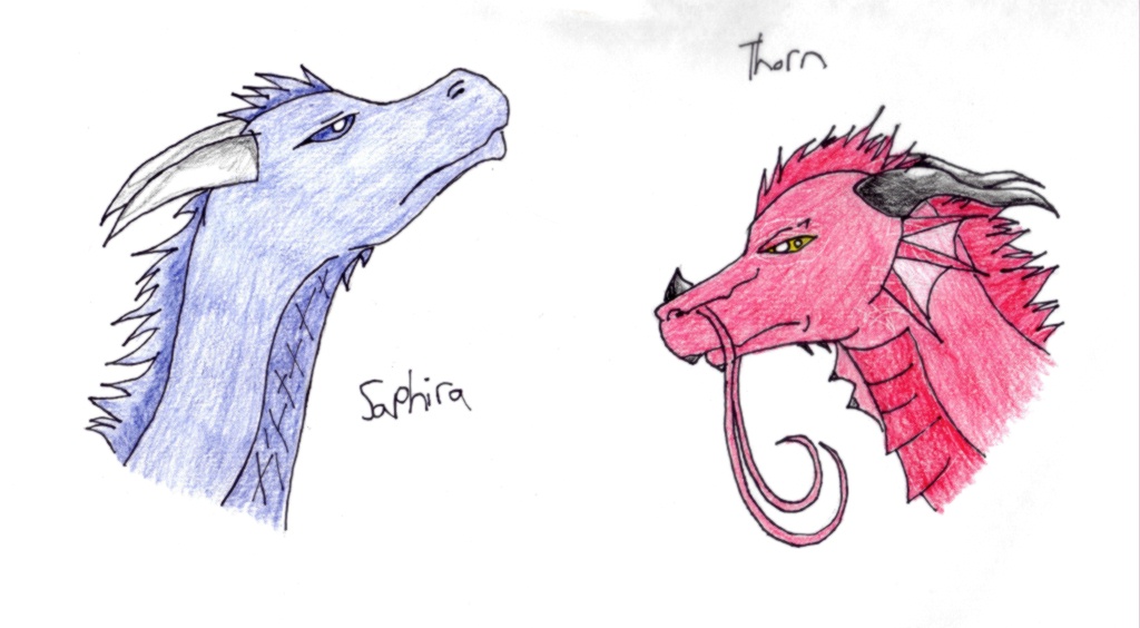 Saphira and Thorn by sharp-fang
