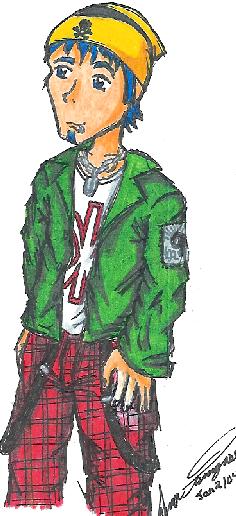 Coloured Random Punk guy by sheep_say_baa