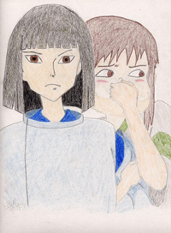 Haku and Chihiro by shenanigan