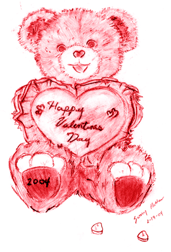 2004 Valentine bear by shifally