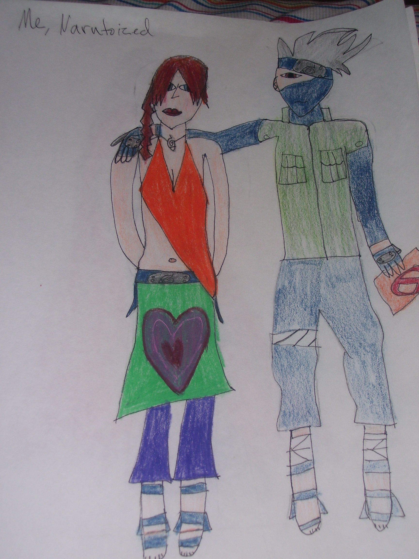Me(Well, my charchter) and Kakashi by shigurefangirl112233