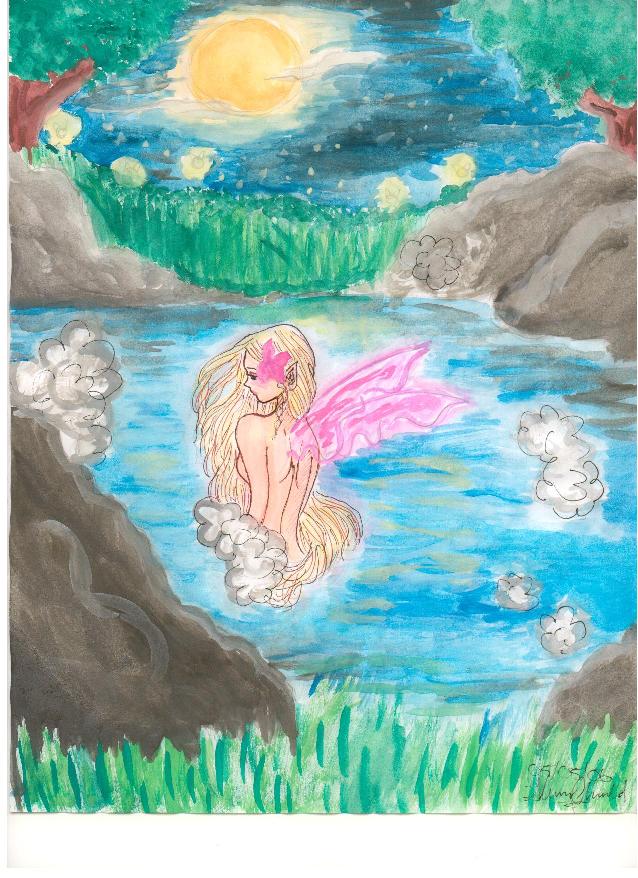 celestial maiden bathing by shiniqua