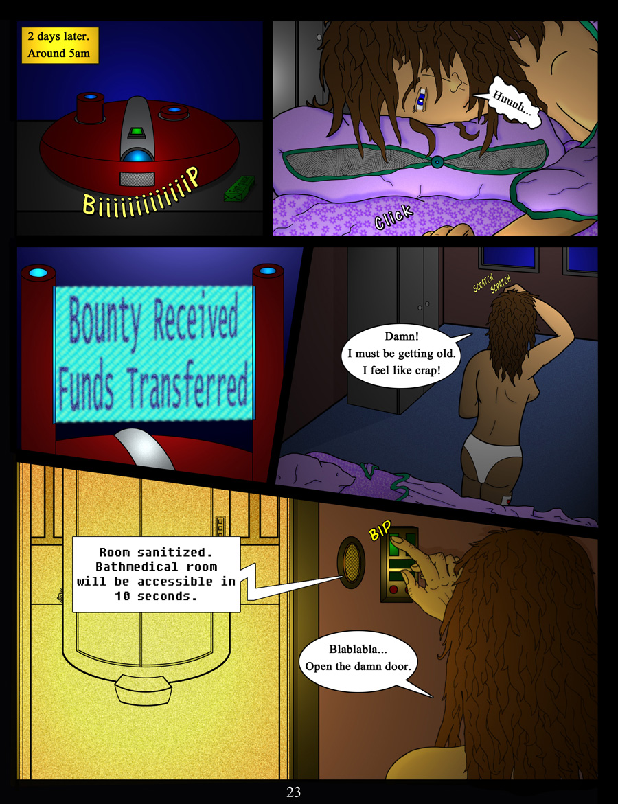 akacya the bounty hunter. page 23 by shinka