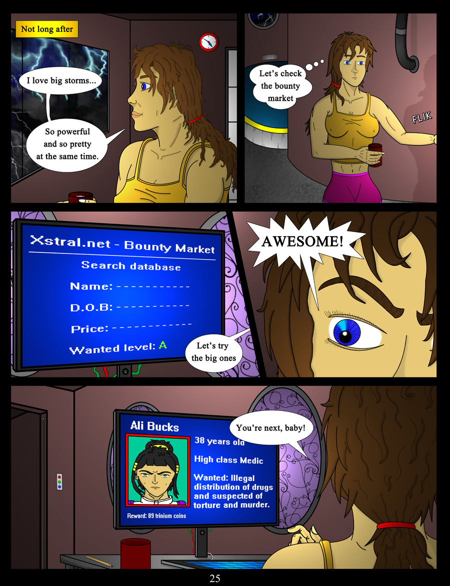 akacya the bounty hunter. page 25 by shinka