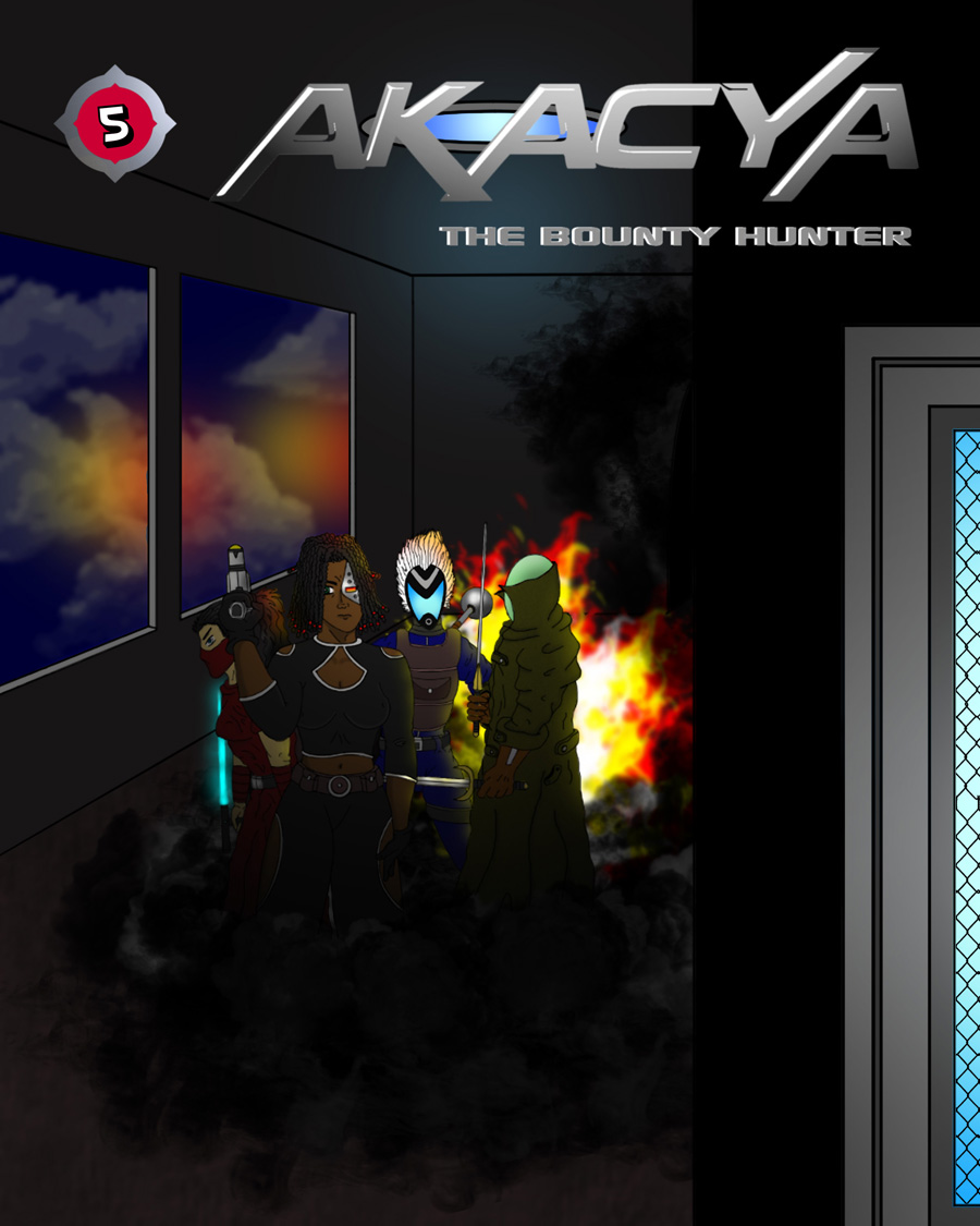 akacya the bounty hunter page 95 - chapter 5 cover by shinka