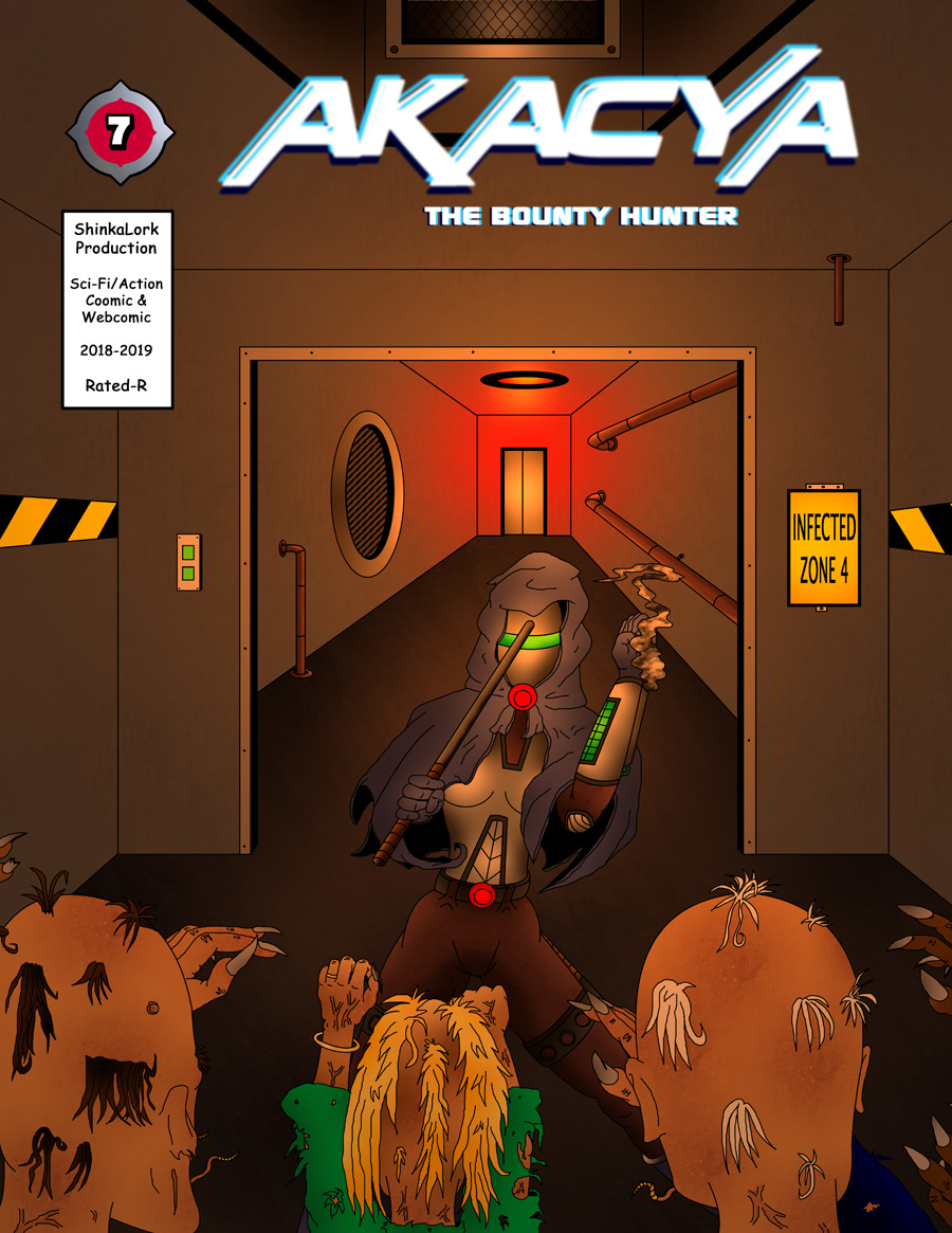 Akacya the bounty hunter Chapter 7 Cover by shinka