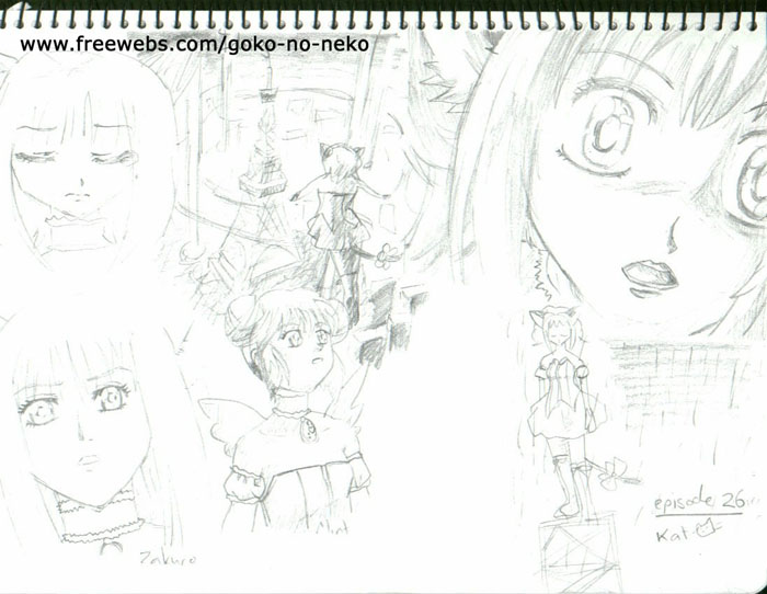 sketches from episode 26 by shoujoneko