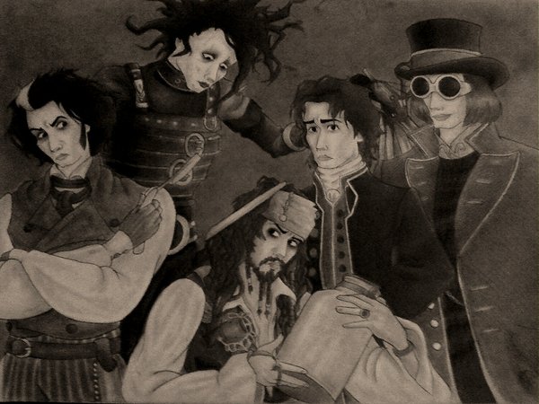 The Many Faces of Johnny Depp by showeroses