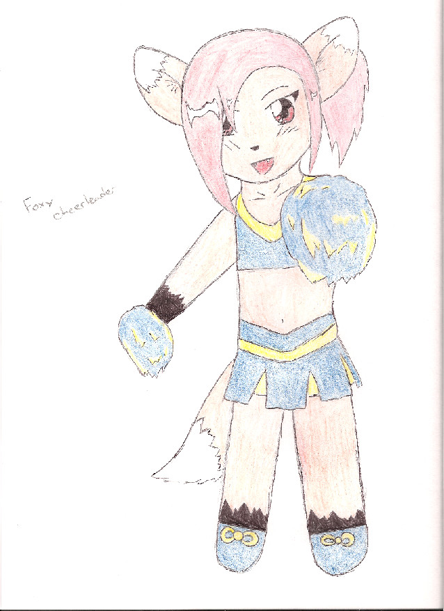 Foxy cheerleader by siamaze