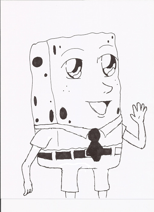 Anime Spongebob by siamaze