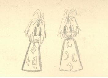 Minako wearing a strange Akastuki imitation cloak by silent-insaneminako