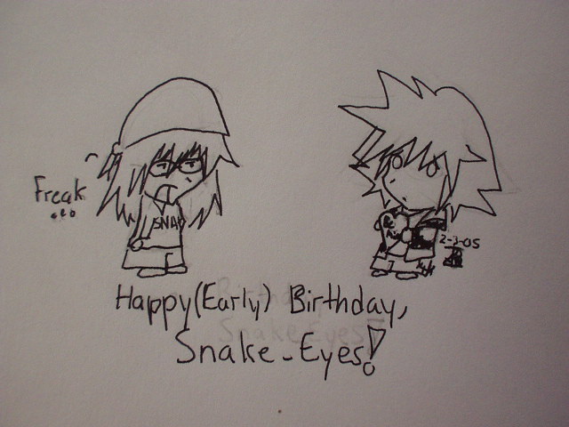 Happy Birthday, Snake Eyes! by sili