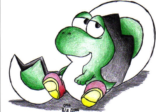Baby Yoshi (requested by Allie) by sillysimeongurl