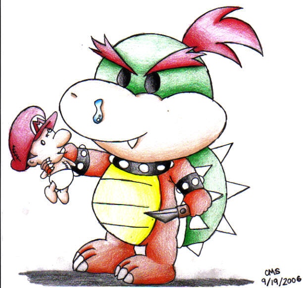 Baby Bowser (requested by my friend, zoomy) by sillysimeongurl