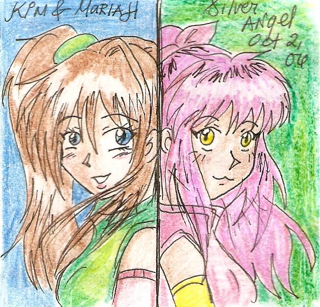 Kim and Mariah by silver_angel
