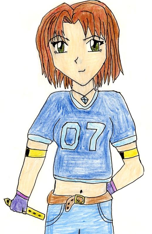 Akila, a character from my Yu-gi-oh Fanfic. by silver_fox_kitsune