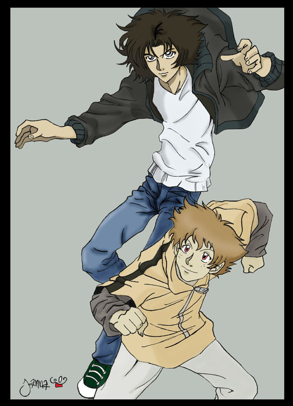 Kiba and Hige by silvermay