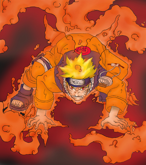 Kyubi Naruto by silvermay