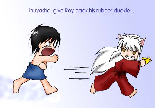 Roy Chases Inuyasha (Request from Clampworship!) by silverstar
