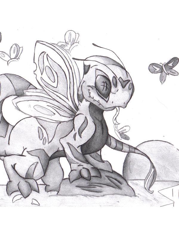 Butterfly Dragon by silverwolf122