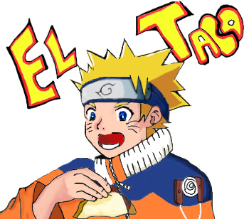 Naruto + Taco (colored) by sirena