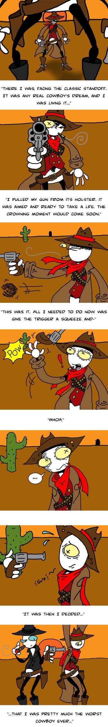The worst cowboy ever by sirflammingofcorn