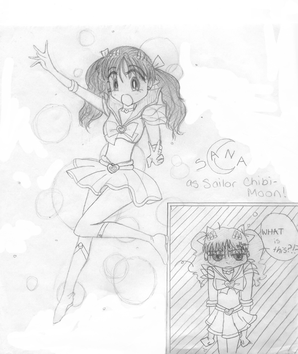 Sana as Sailor Chibi Moon by sjbugt