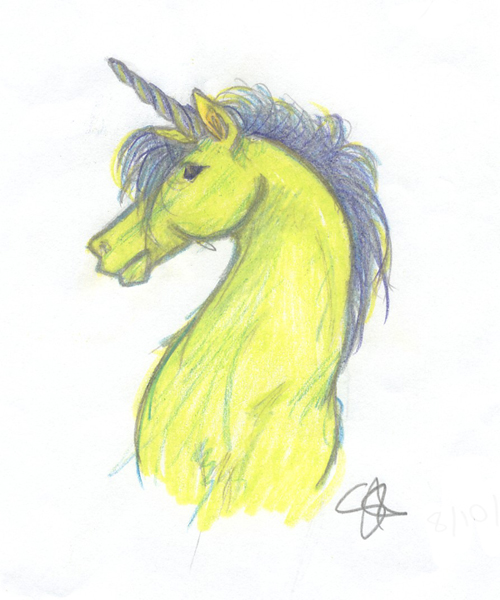 neon unicorn by sjbugt