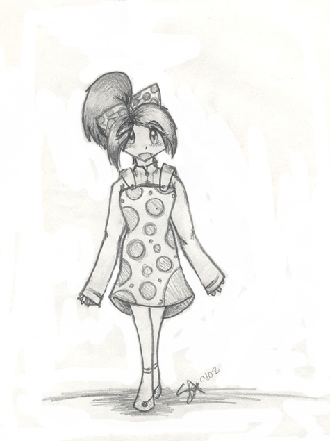 Girl in Polka Dot Dress by sjbugt