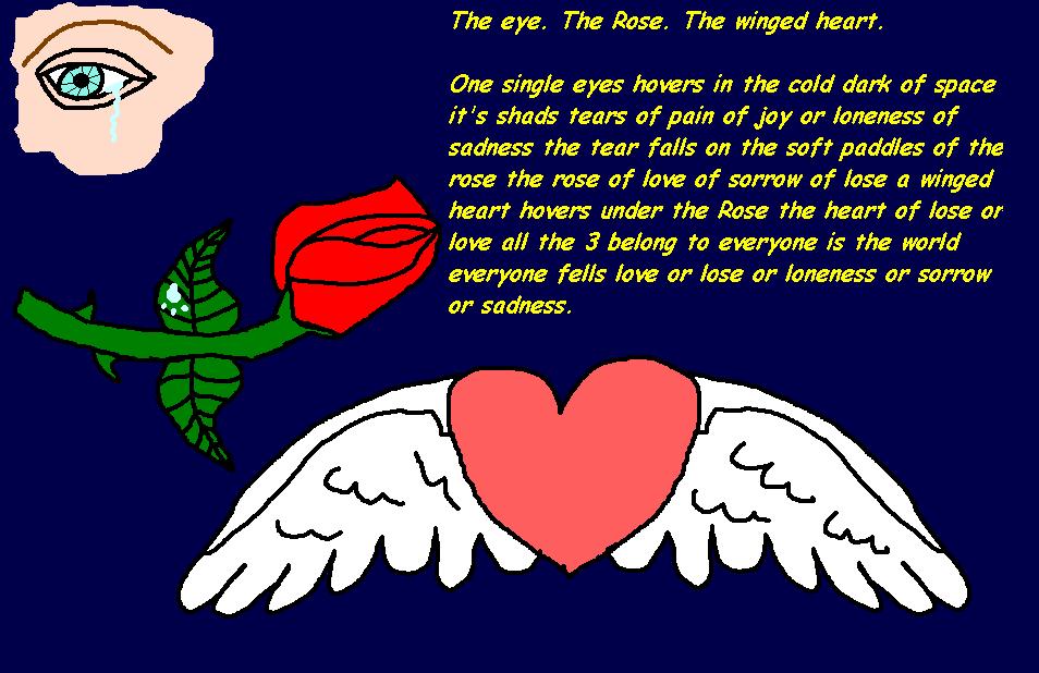 The Eye. The Rose. The Winged Heart by sliver_puppy20