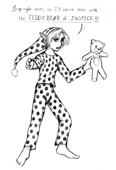 Link in Pajamas by slyeagle