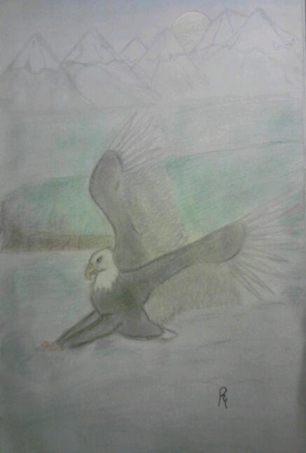 eagle fishing by smokeybandit1