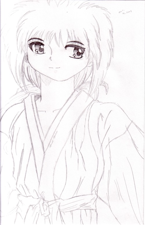 !!!!!!Kenshin smiles!!!!!!! by smqueen