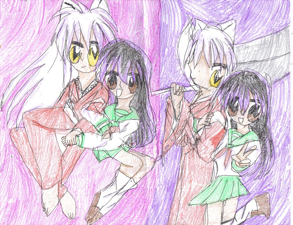 Inuyasha and Kagome~Request For KratosGirl by smurifit