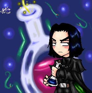 chibi snape by snapesnogger