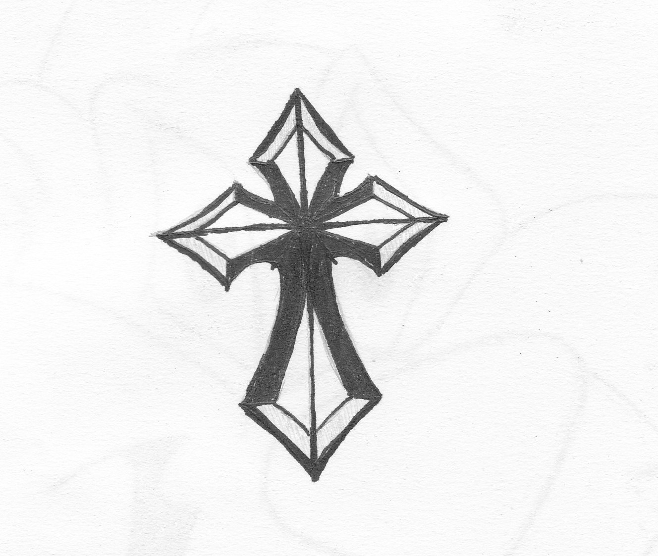 cross tattoo by sniping101