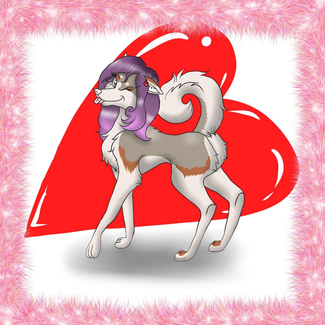 Kathy strutting her stuff by snowflake_the_wolf