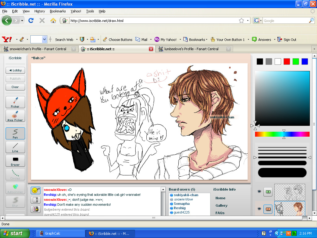 Iscribble thing! xD by snowieXchan