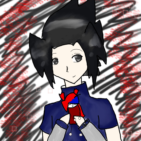 it's sasuke.with a hikari plushie~ :D by snowieXchan