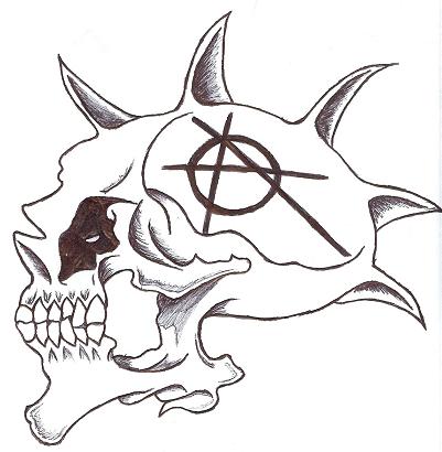 anarchy Skull by soldadoporvida