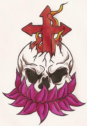 Skull Lotus by soldadoporvida