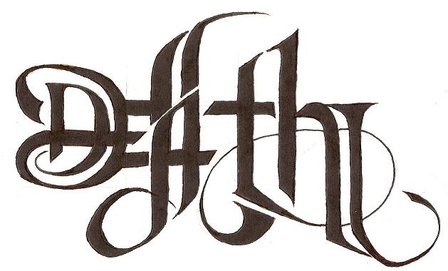 Life/Death ambigram by soldadoporvida