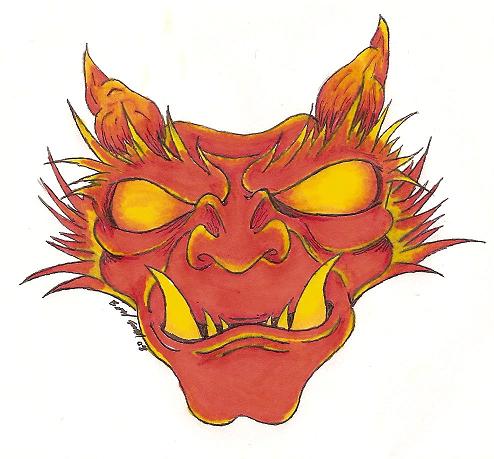 Oni Mask by soldadoporvida
