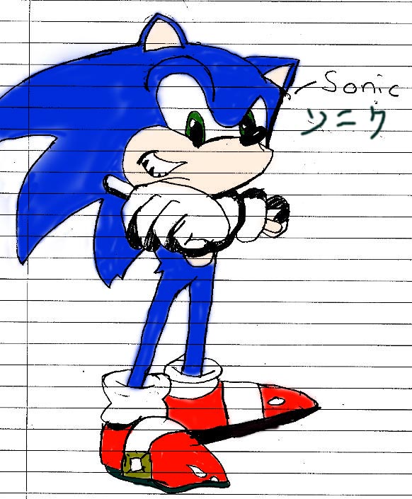 my first sonic pic by sonic-fan