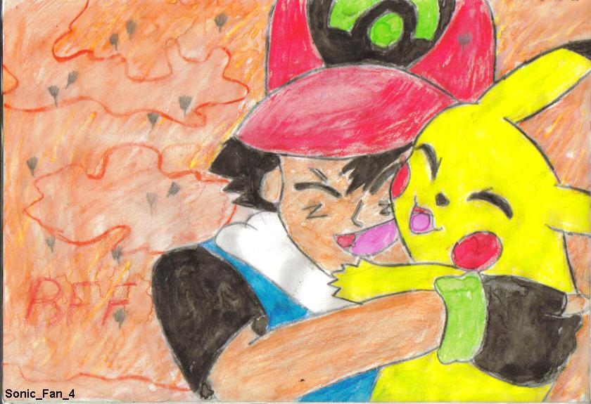 Ash and Pikachu - BFF by sonic_fan_4