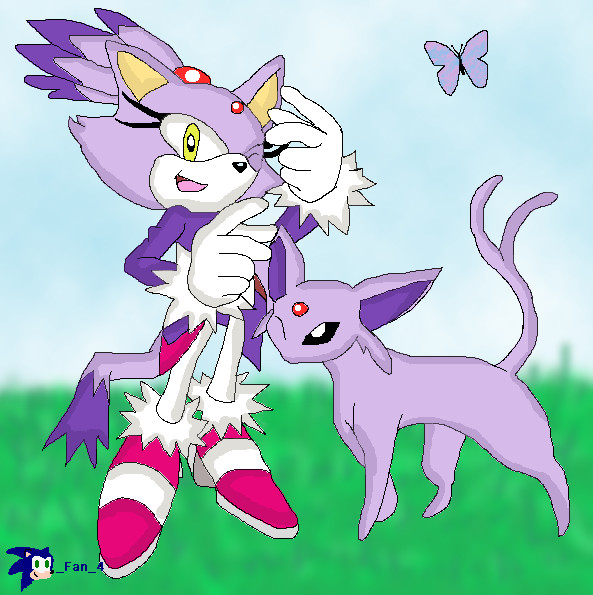 Blaze and her Espeon by sonic_fan_4