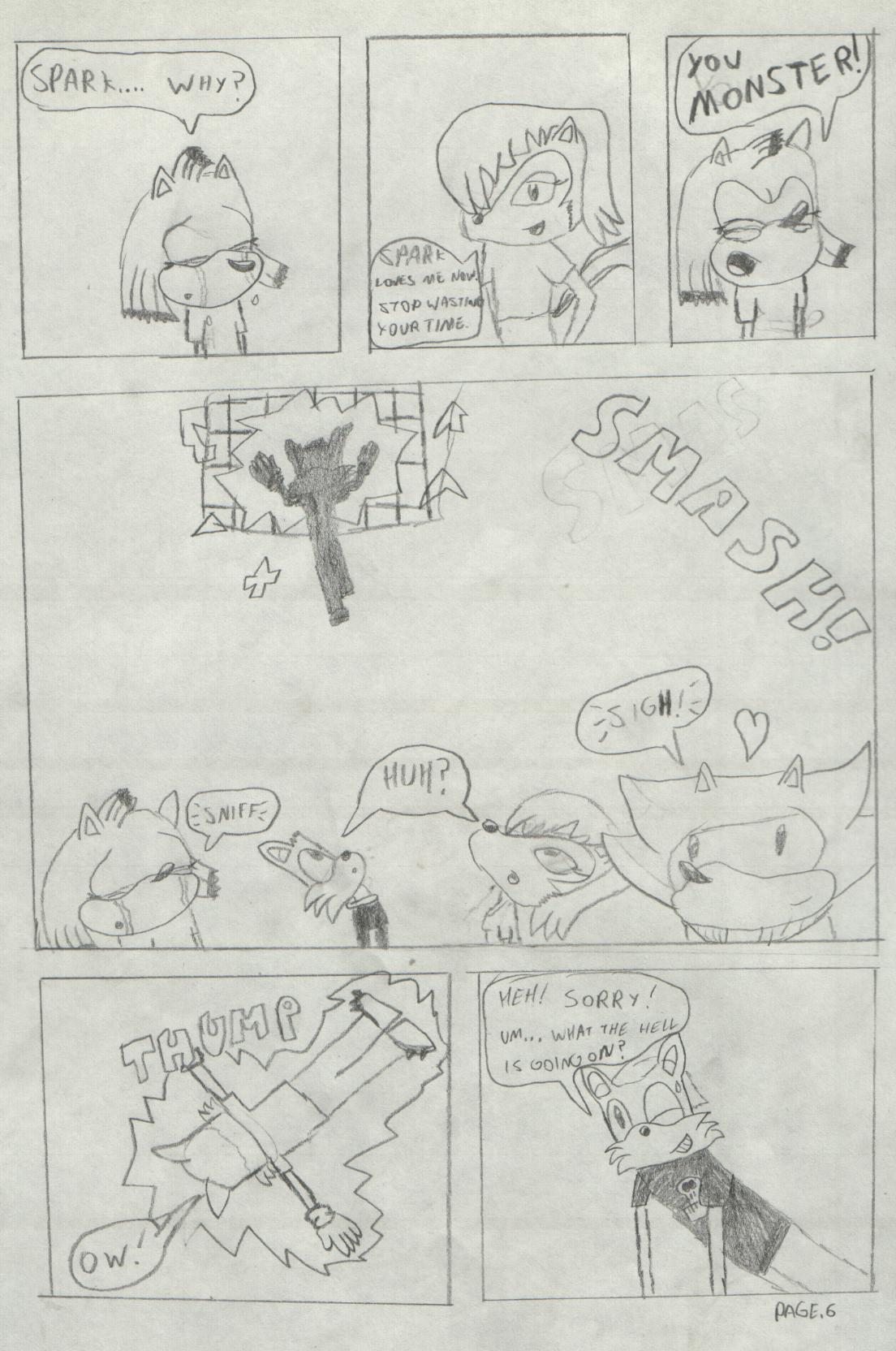Spark the Hedghog Comic pg.6 by sonic_kilik