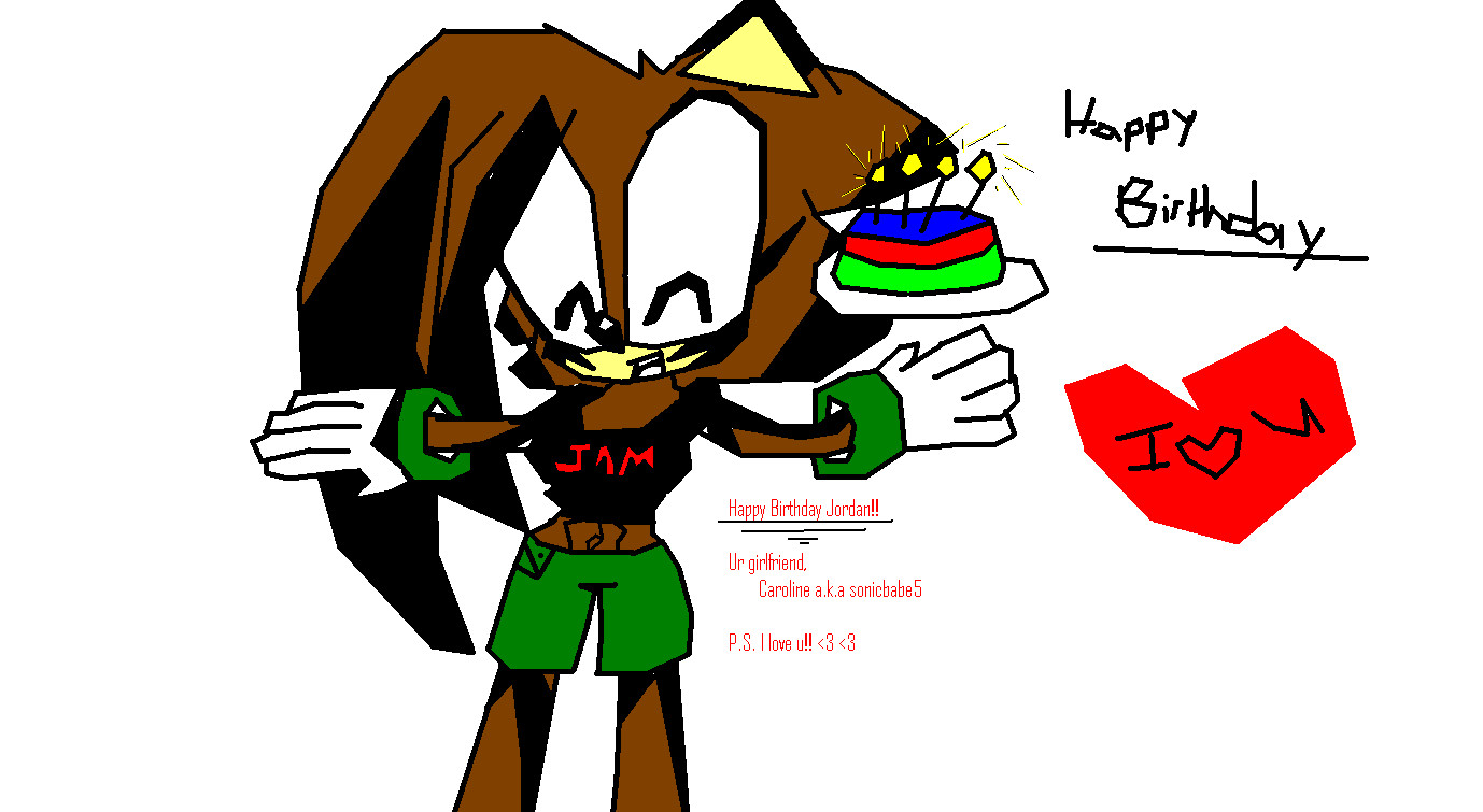 Happy Bithday Baby!(for jordanthehedgehog) by sonicbabe5
