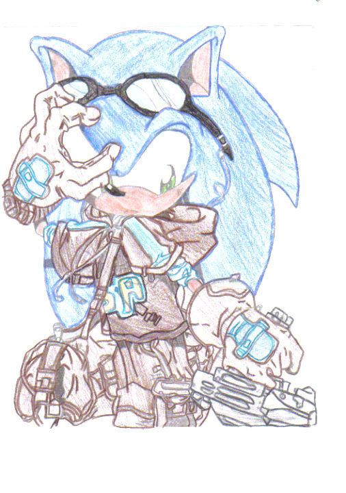 Sonic Gun (drawn by sonicknuxfans) by sonicbabe5